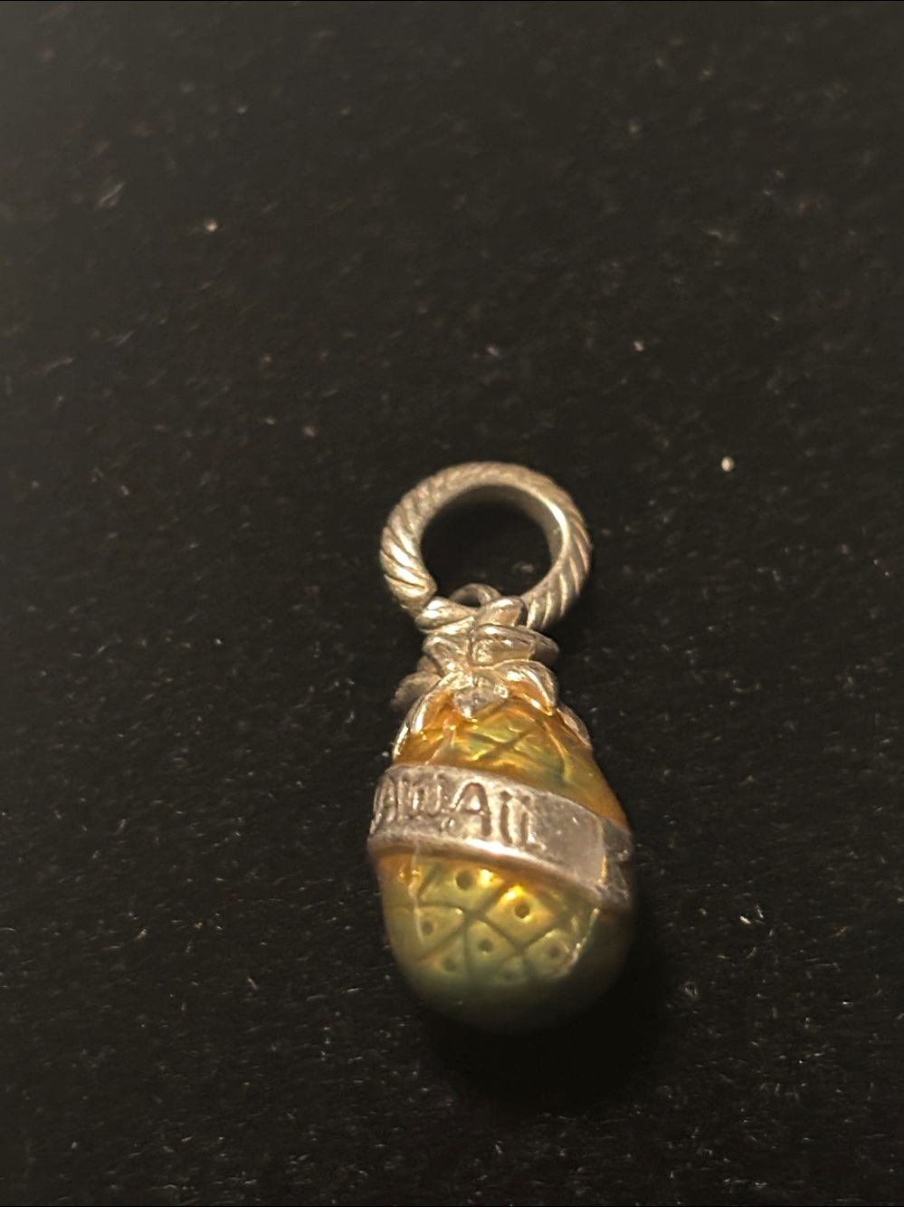 Brighton Yellow-Green Pineapple Pendant Charm